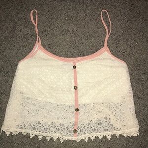 Crop top with built in bra
